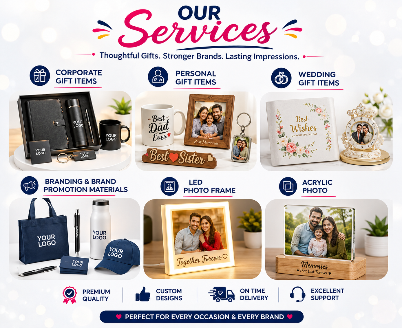gift itams and branding matirial